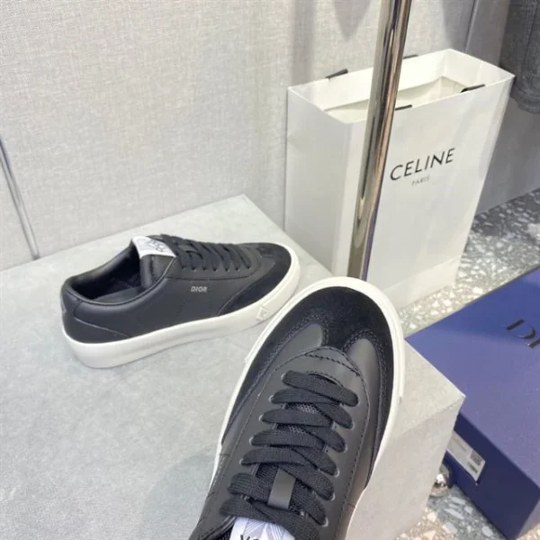 B101 SNEAKER BLACK SMOOTH CALFSKIN AND NUBUCK – CD137 - Image 6