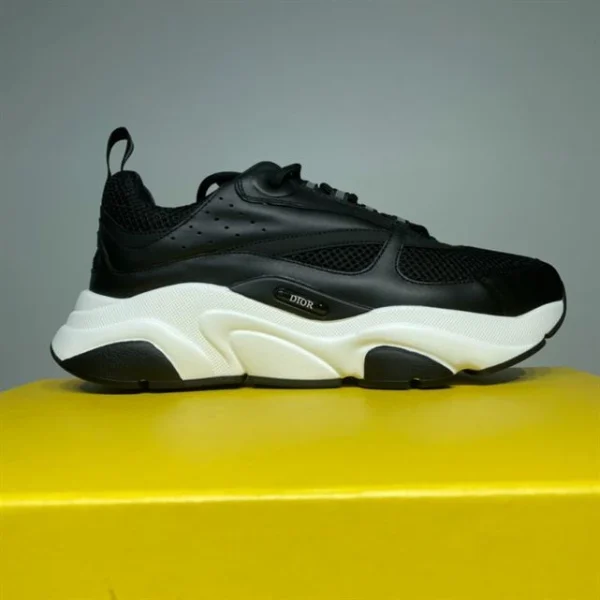 B22 SNEAKER BLACK TECHNICAL MESH AND CALFSKIN – CD134 - Image 2
