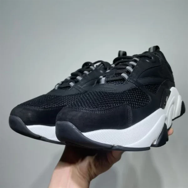 B22 SNEAKER BLACK TECHNICAL MESH AND CALFSKIN – CD134 - Image 3