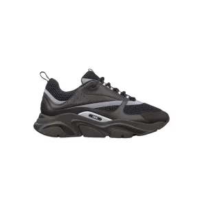 B22 SNEAKER BLACK TECHNICAL MESH AND SMOOTH CALFSKIN – CD136