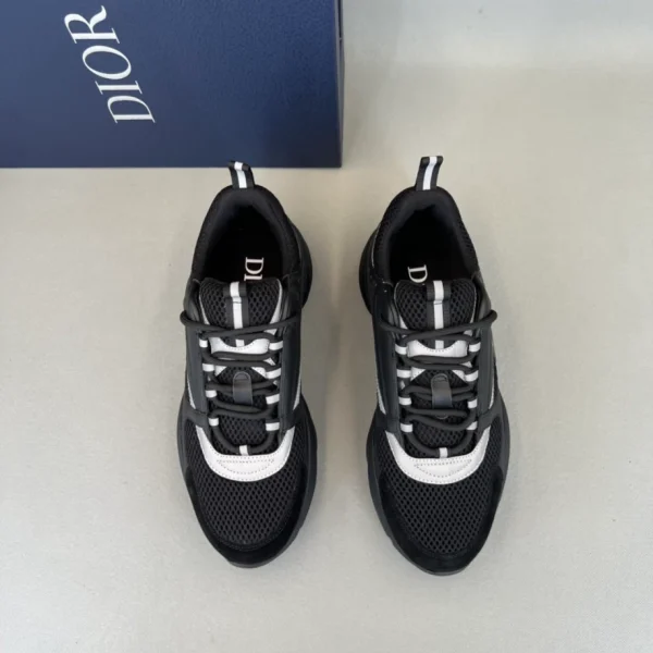 B22 SNEAKER BLACK TECHNICAL MESH AND SMOOTH CALFSKIN – CD136 - Image 5