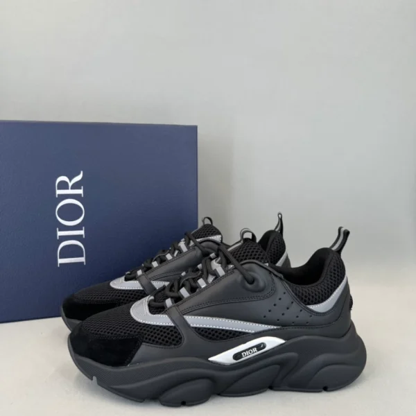 B22 SNEAKER BLACK TECHNICAL MESH AND SMOOTH CALFSKIN – CD136 - Image 7