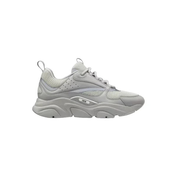 B22 SNEAKER DIOR GRAY TECHNICAL MESH AND SMOOTH CALFSKIN – CD131