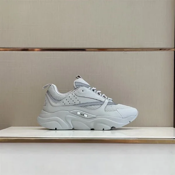 B22 SNEAKER DIOR GRAY TECHNICAL MESH AND SMOOTH CALFSKIN – CD131 - Image 2