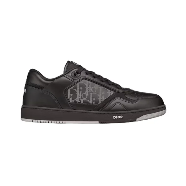 B27 LOW-TOP SNEAKER BLACK DIOR OBLIQUE GALAXY LEATHER WITH SMOOTH CALFSKIN AND SUEDE – CDO98