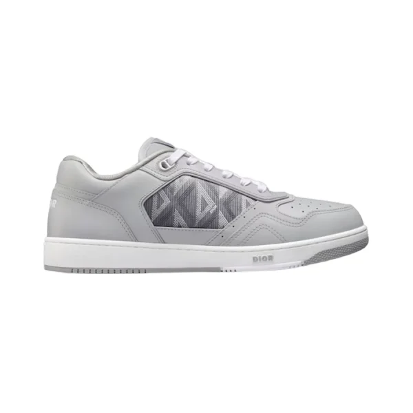 B27 LOW-TOP SNEAKER DIOR GRAY SMOOTH CALFSKIN AND CD DIAMOND CANVAS – CDO99