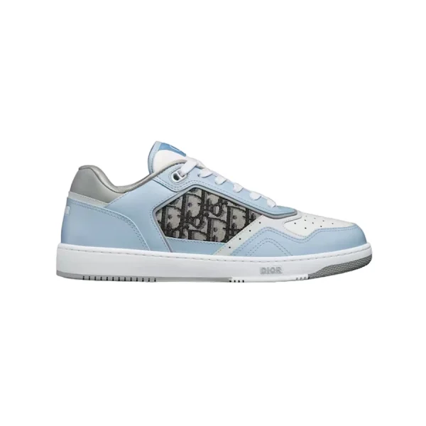 B27 LOW-TOP SNEAKER LIGHT BLUE, WHITE AND DIOR GRAY SMOOTH CALFSKIN – CD108