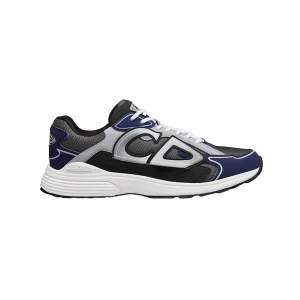 B30 SNEAKER ANTHRACITE GRAY MESH AND BLACK, BLUE AND DIOR GRAY TECHNICAL FABRIC – CD113