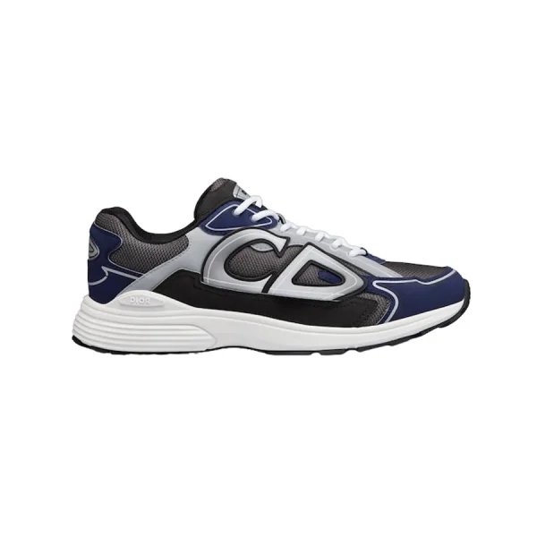 B30 SNEAKER ANTHRACITE GRAY MESH AND BLACK, BLUE AND DIOR GRAY TECHNICAL FABRIC – CD113