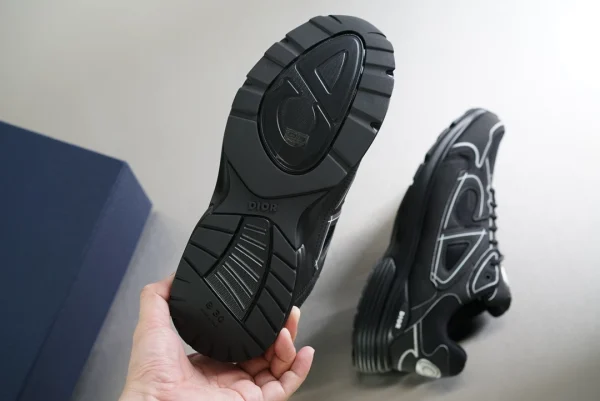 B30 LOW-TOP SNEAKER BLACK MESH AND TECHNICAL FABRIC – CD103 - Image 9