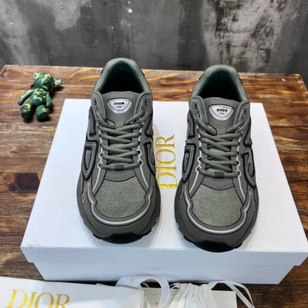 B30 LOW-TOP SNEAKER OLIVE MESH AND TECHNICAL FABRIC – CD105 - Image 5