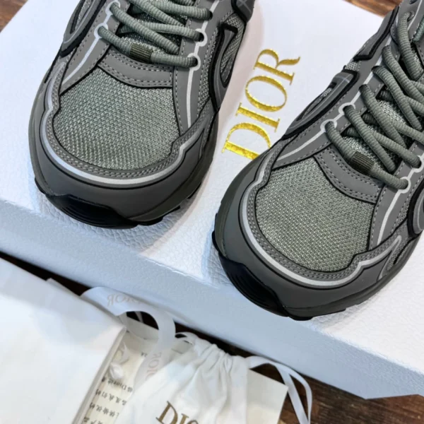 B30 LOW-TOP SNEAKER OLIVE MESH AND TECHNICAL FABRIC – CD105 - Image 8