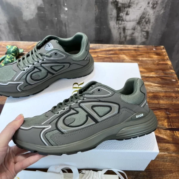 B30 LOW-TOP SNEAKER OLIVE MESH AND TECHNICAL FABRIC – CD105 - Image 3