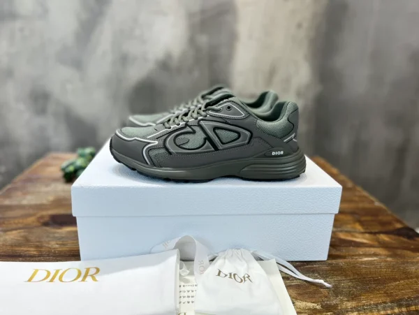 B30 LOW-TOP SNEAKER OLIVE MESH AND TECHNICAL FABRIC – CD105 - Image 2