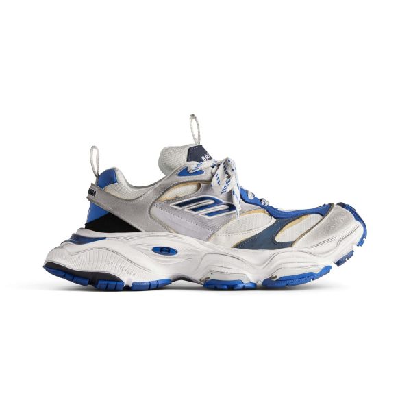BALENCIAGA MEN’S CARGO SNEAKER IN GREY/WHITE/BLUE – BB207