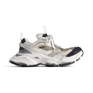 BALENCIAGA MEN’S CARGO SNEAKER IN WHITE/GREY – BB206