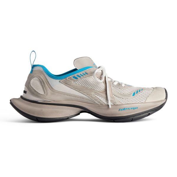 BALENCIAGA MEN’S CIRCUIT SNEAKER IN BEIGE/BLUE – BB224