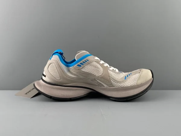 BALENCIAGA MEN’S CIRCUIT SNEAKER IN BEIGE/BLUE – BB224 - Image 2
