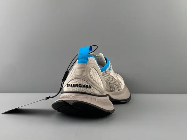 BALENCIAGA MEN’S CIRCUIT SNEAKER IN BEIGE/BLUE – BB224 - Image 7