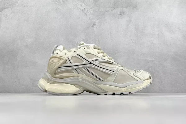 BALENCIAGA MEN’S RUNNER SNEAKER IN BEIGE – BB228 - Image 3