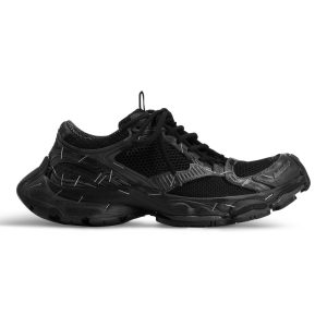 BALENCIAGA MEN’S STAPLER SNEAKER IN BLACK – BB219