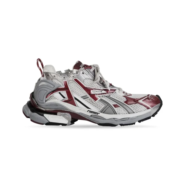 BALENCIAGA RUNNER SNEAKER IN BURGUNDY – BB132
