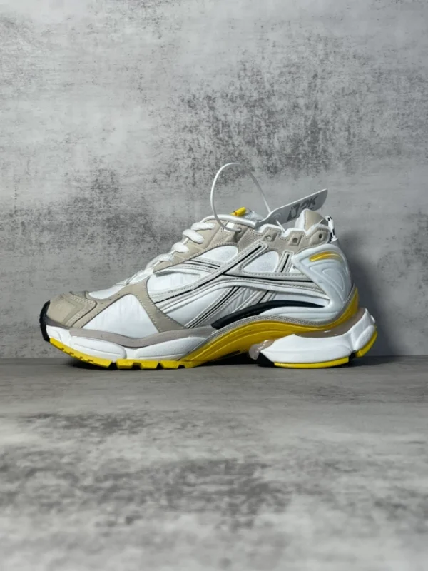 BALENCIAGA RUNNER SNEAKER IN GREY, WHITE, BLACK AND YELLOW – BB233 - Image 4
