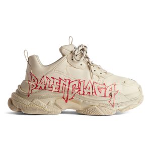 BALENCIAGA TRIPLE S SNEAKER DIY METAL IN WHITE/RED/BLACK – BB230