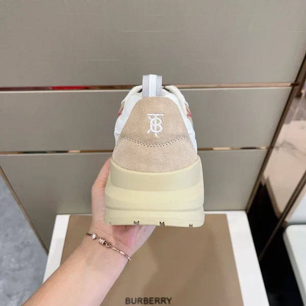 BURBERRY LEATHER AND SUEDE SNEAKERS – BBR129 - Image 6