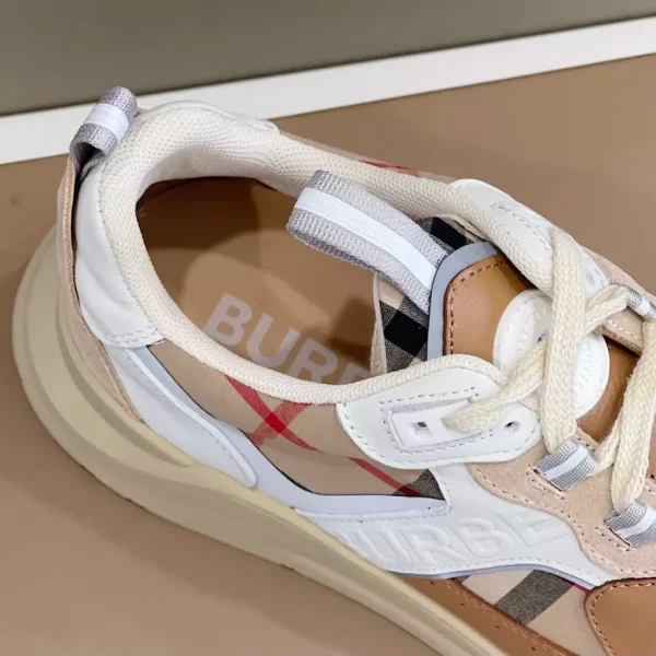 BURBERRY LEATHER AND SUEDE SNEAKERS – BBR129 - Image 9