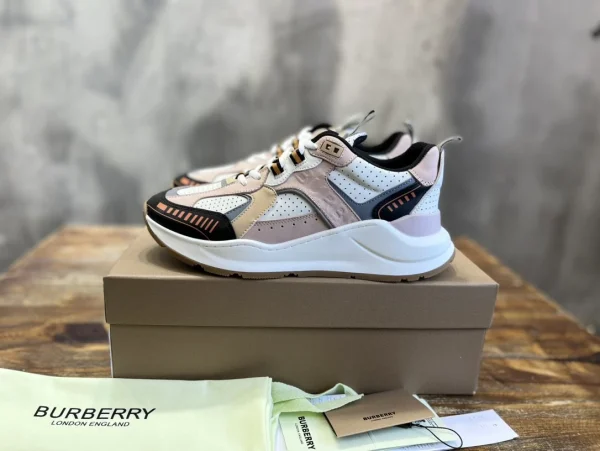 BURBERRY LEATHER AND SUEDE SNEAKERS – BBR130 - Image 2
