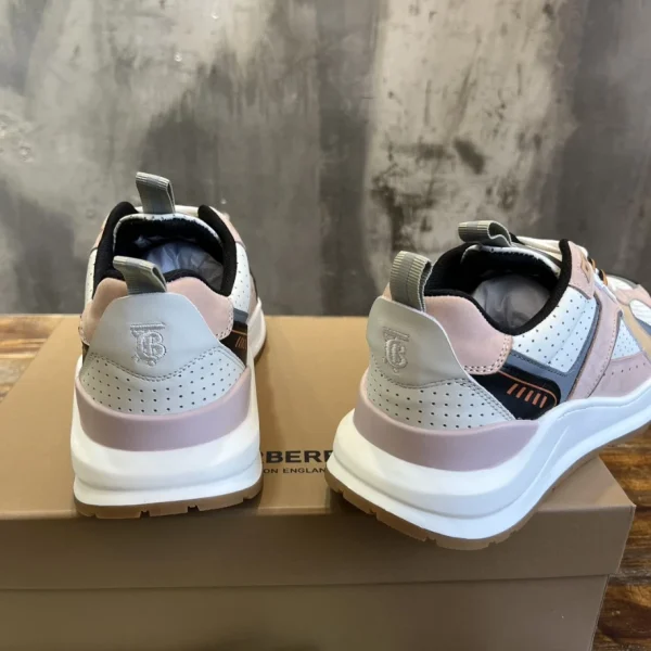 BURBERRY LEATHER AND SUEDE SNEAKERS – BBR130 - Image 4