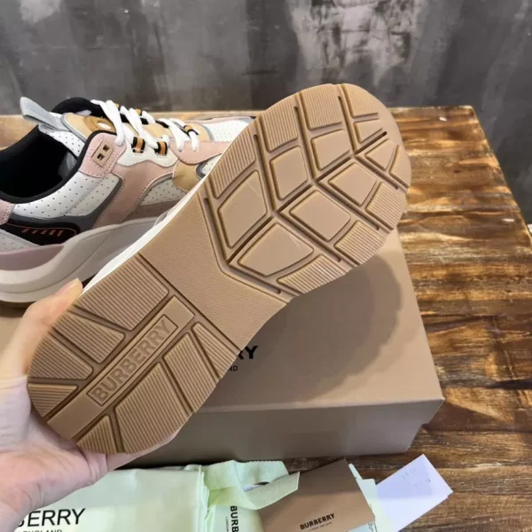 BURBERRY LEATHER AND SUEDE SNEAKERS – BBR130 - Image 5