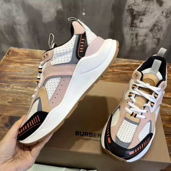 BURBERRY LEATHER AND SUEDE SNEAKERS – BBR130 - Image 7