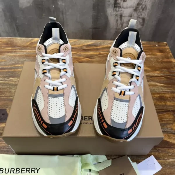 BURBERRY LEATHER AND SUEDE SNEAKERS – BBR130 - Image 8