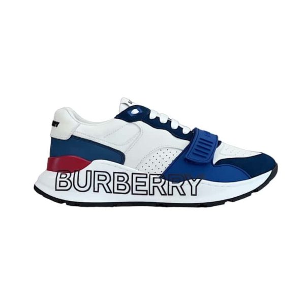 BURBERRY LEATHER AND SUEDE SNEAKERS – BBR131
