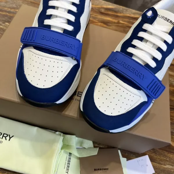 BURBERRY LEATHER AND SUEDE SNEAKERS – BBR131 - Image 3