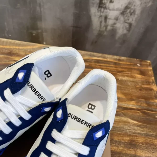 BURBERRY LEATHER AND SUEDE SNEAKERS – BBR131 - Image 6