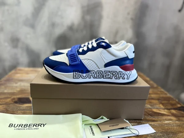 BURBERRY LEATHER AND SUEDE SNEAKERS – BBR131 - Image 2