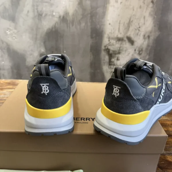 BURBERRY LEATHER AND SUEDE SNEAKERS – BBR132 - Image 5