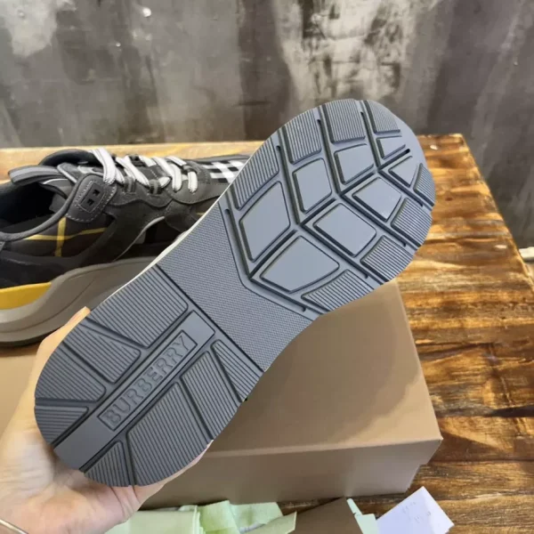 BURBERRY LEATHER AND SUEDE SNEAKERS – BBR132 - Image 8