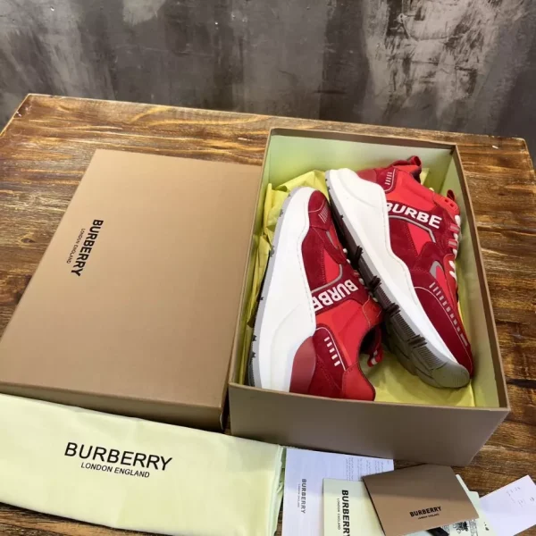 BURBERRY MEN’S LOGO MESH LOW-TOP SNEAKERS – BBR128 - Image 5