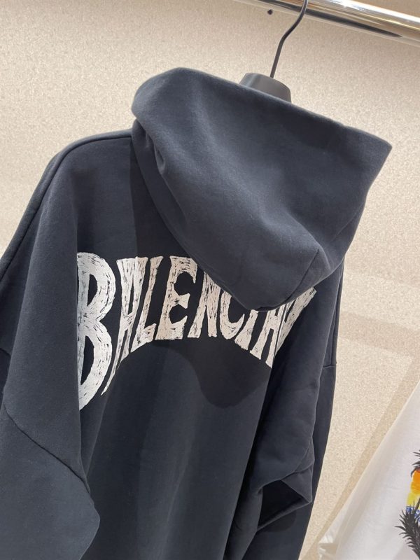 Balenciaga Hand Drawn Hoodie Medium Fit – SBH025 - Image 5