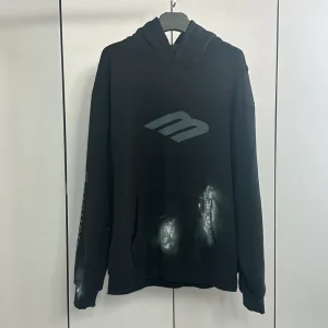 Balenciaga 3B Stencil Hoodie Medium Fit in Black – SBH014