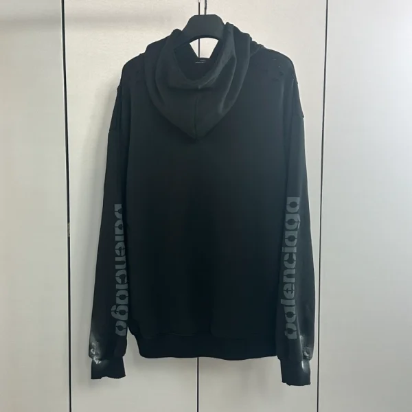 Balenciaga 3B Stencil Hoodie Medium Fit in Black – SBH014 - Image 2