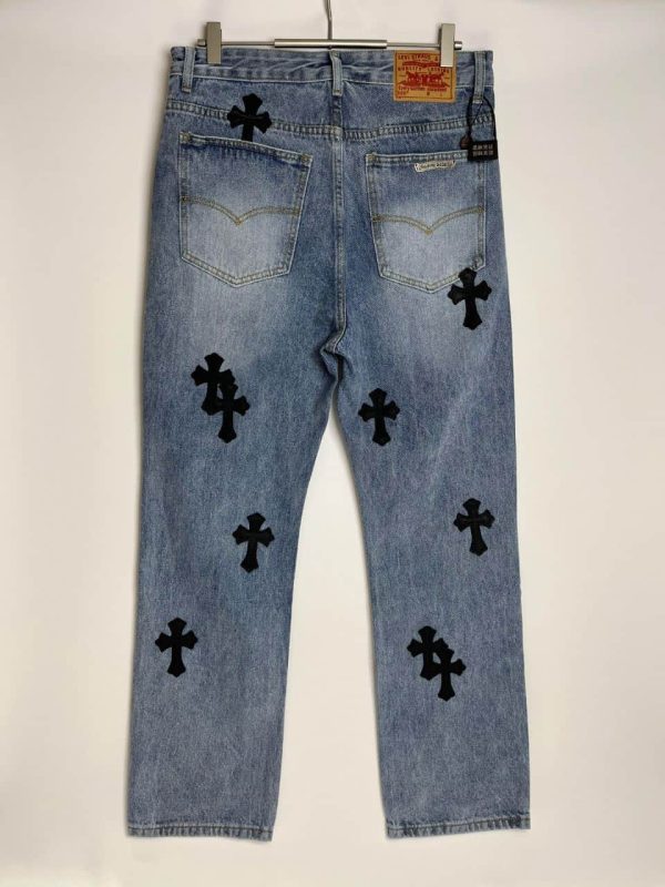 Cross Patch Jeans Chrome Hearts – AJ069 - Image 2