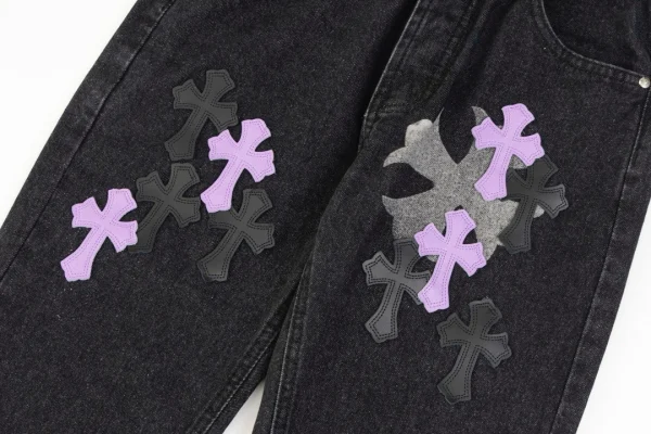 Cross Patch Jeans Chrome Hearts – AJ070 - Image 7
