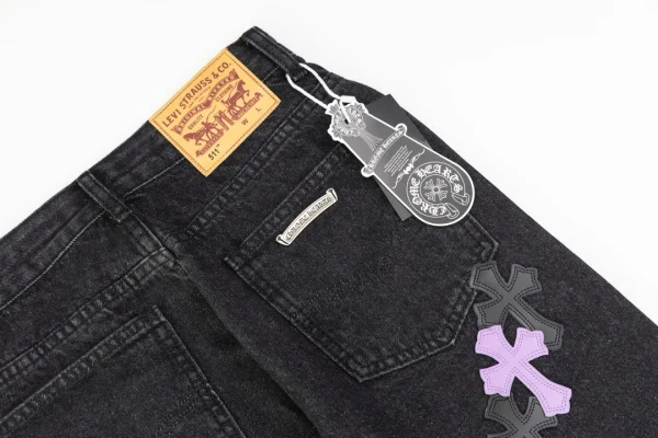 Cross Patch Jeans Chrome Hearts – AJ070 - Image 4