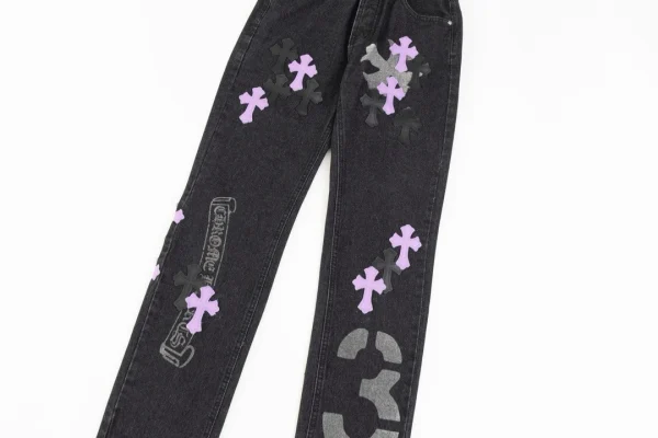 Cross Patch Jeans Chrome Hearts – AJ070 - Image 5