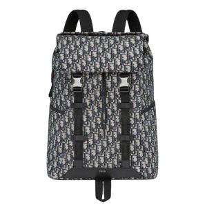 DIOR EXPLORER BACKPACK BEIGE AND BLACK OBLIQUE JACQUARD – DR006